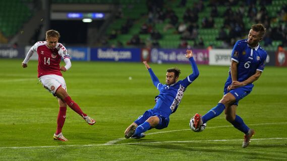 Дания выиграла все семь матчей в отборе к ЧМ-2022