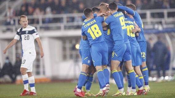 Сборная Украины впервые выиграла в отборе к ЧМ-2022